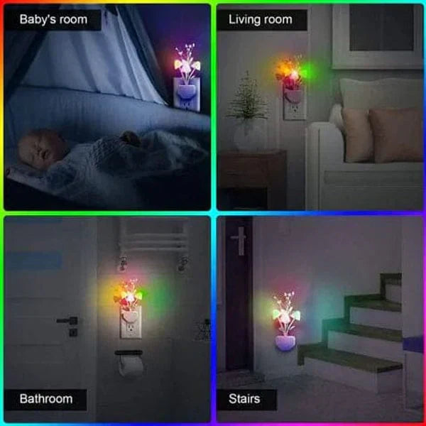 Mushroom Night Light | Led Night Lights | Flower Lamp Bedroom Baby Room Lamps For Family, Friend Or Kids Gifts (random Colors)
