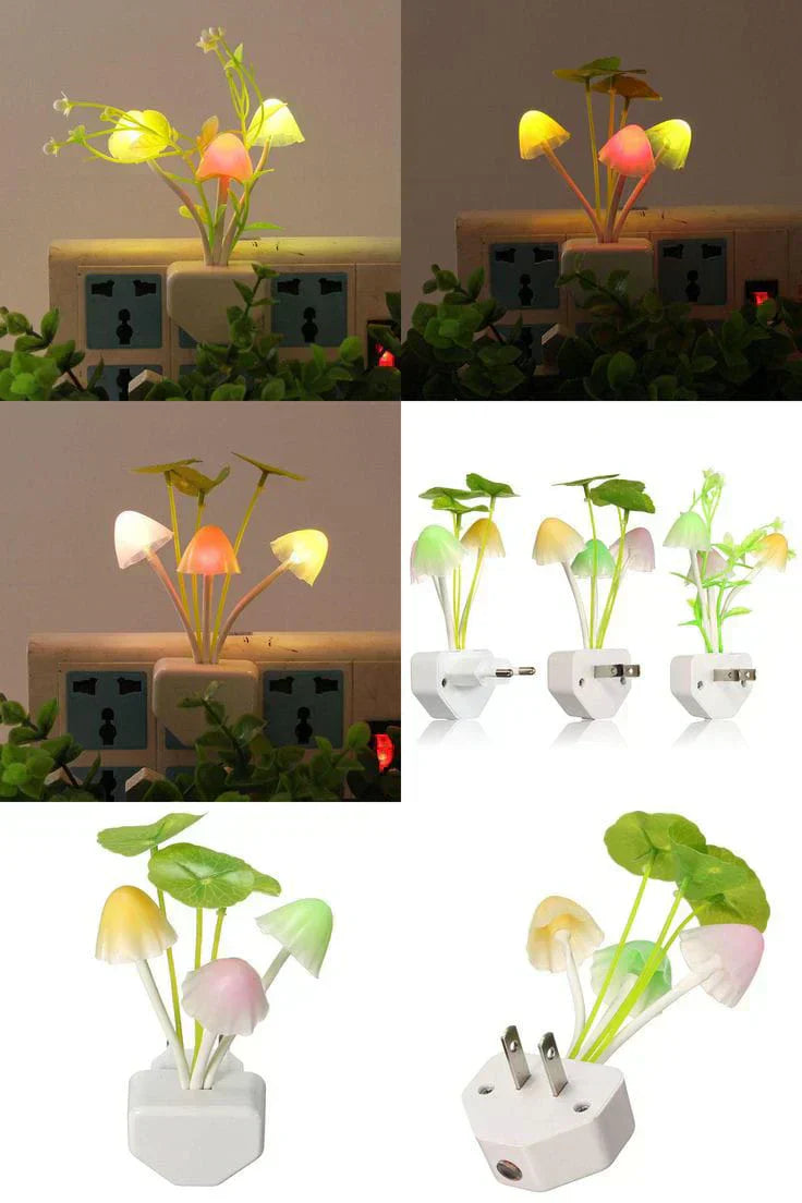 Mushroom Night Light | Led Night Lights | Flower Lamp Bedroom Baby Room Lamps For Family, Friend Or Kids Gifts (random Colors)